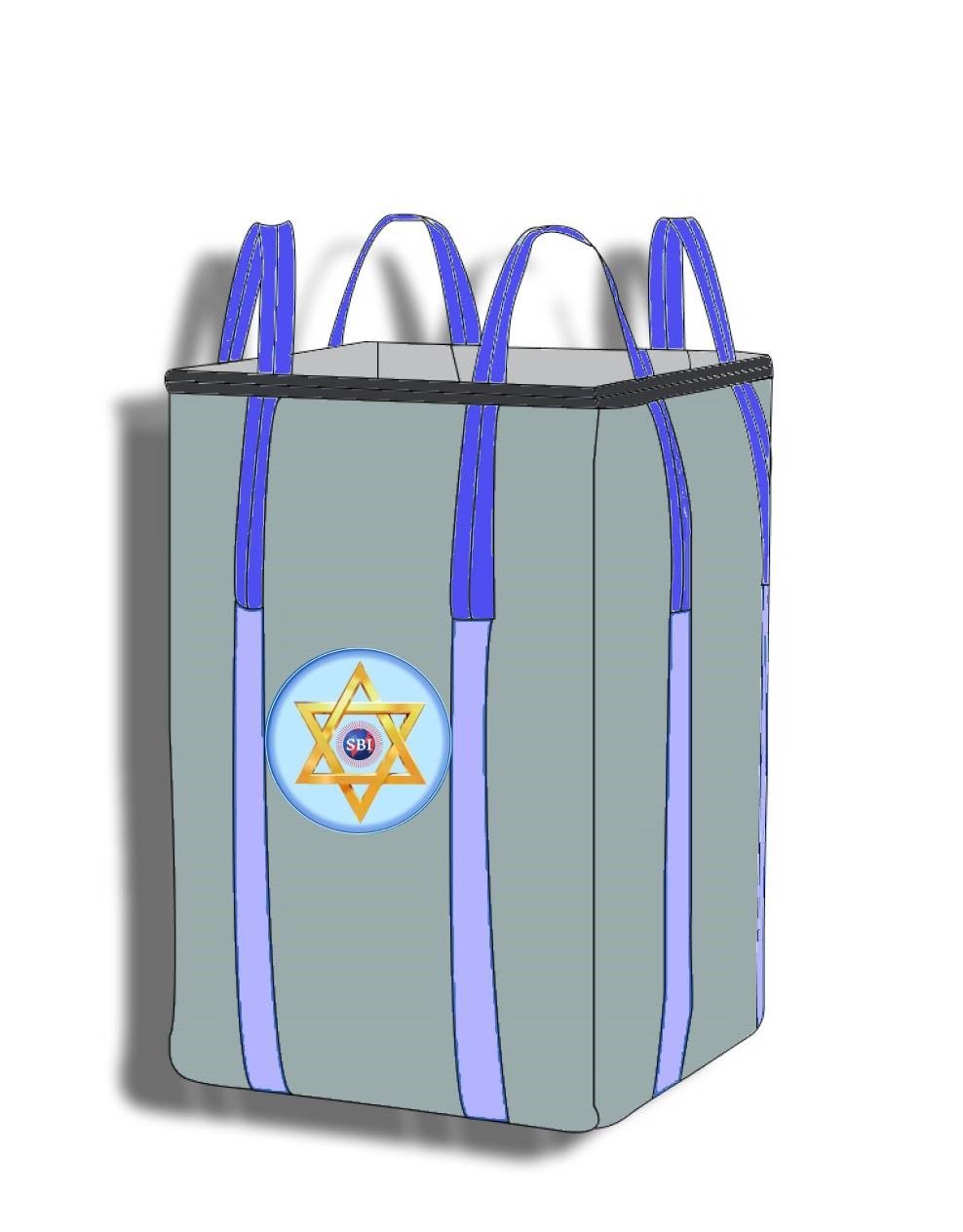 Circular Bag with Cross Loop Open Top / Flat Bottom